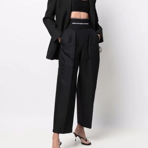 NWT alexander wang carrot pant w/exposed zipper • black • size 4 •
